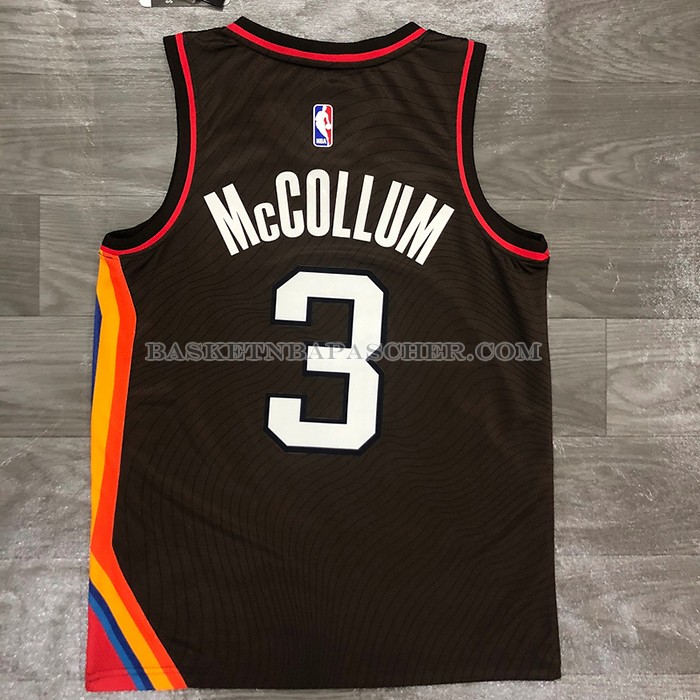 Maillot Portland Trail Blazers Cj Mccollum NO 3 Ville 2020-21 Marron